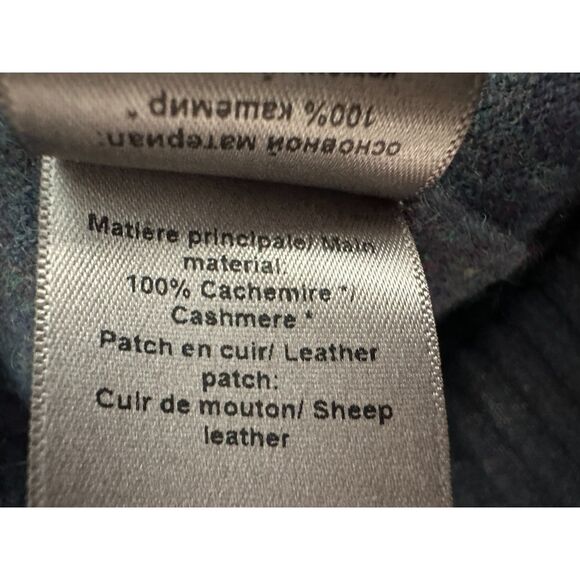 Zadig & Voltaire Cassy WS Patch Zip UP Cashmere Cardigan Sweater Blue XS - Picture 6 of 9